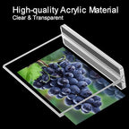 BlueValley 12 Pack Acrylic Sign Holder 8.5 x 11 Inch Horizontal - Clear Display Plastic Table Menu Signs Stand, Double Sided Flyer Holder Standing for Picture Paper Frame Holder Stand Home Office Retail Show Fair - Image 3