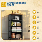 DWVO 4 Drawers Dresser, Small Dresser for Bedroom - Image 5
