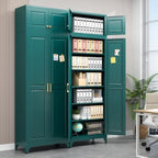 Polup 90" Pantry Cabinet, Tall Metal Storage Cabinet with Doors and Shelves - Image 2