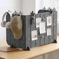 Foldable Felt Desk Privacy Panel 16 x 48 Inches, Acoustic Partition, Noise Reducing Desk Divider, Privacy Table Screen with 4 Bases & 8 Mini Crown Clips for Open Workspace Office Home by Unknown