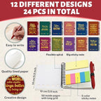 Sprial Notebooks with Pens Bulk, 48 Pack, 5.5 x 4.7 Inch Gratitude - Image 4