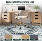 Anidaroel Office Chair Mat for Hardwood & Tile Floor, 8x10 Floor Mat for Office Chair, Under Desk Rug for Rolling Chair on Hardwood, Low Pile Carpet Floor Protector Rug, Easy to Clean, Light Grey - Image 3