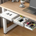 SVNNELP Under Desk Table Drawer Storage Organizer,3 Pack Small & Medium & Large Slide Out Desk Drawers - Hidden Desktop Organizer,Adhesive Storage Pencil Tray Under Table(Clear/LMS) by SVNNELP