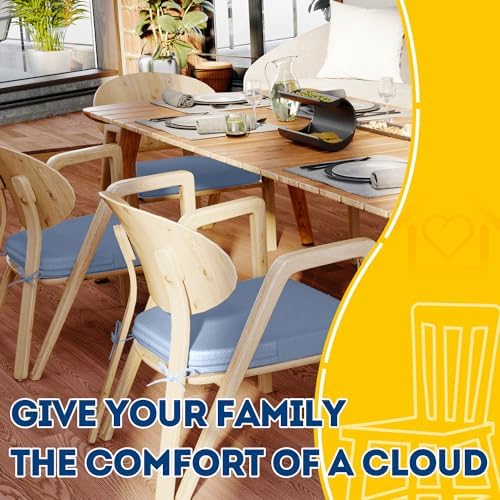 AAAAAcessories Chair Cushions for Dining Chairs, 17 x 16 x 2 in, Set of 6 - Image 6