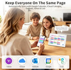 Digital Calendar, 10.1" Smart Touchscreen Electronic Family Calendar Organizer with Calendar Sync, Chore Chart, Meal Planner, To-Do Lists & Digital Photo Frame, Wall or Desk Mountable - Image 3