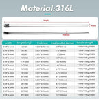Metal Zip Ties 36 inch 316 Stainless Steel Locking Cable Marine Grade 250LB 900mm 100pcs Heavy Duty Exhaust Wrap Multi Purpose Binding for machinery, vehicles, farms, cables, pipes,Fence - Image 6