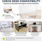 Clamp-On Acrylic Desk Privacy Panel - Image 6
