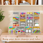 ARSTPEOE 22-Drawer Acrylic Storage & Makeup Organizer for Desk, Bath - Image 2