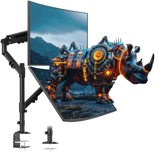 Dual Monitor Mount for 17-40'', Holds up to 26.4 lbs/arm by STANDOPIA