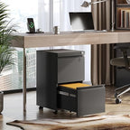DEVAISE 2 Drawer Metal File Cabinet, Fully Assembled Filing Cabinet - Image 2
