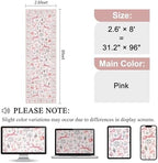 DUKINO 2.6x8 Rug for Hallway, Washable Kitchen Runner Rug Non Slip, Pink - Image 2