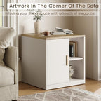 ModernMate Printer Stand with Door, Open Adjustable Shelves - Image 6
