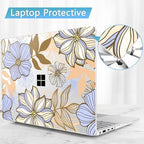 Mektron Case for 13.8" Microsoft Surface Laptop 8/7 (2026/2024) Surface Laptop 13.8 Inch Cover Fits Model 2036, Keyboard Cover +Screen Protector +Dust Plugs, Abstract Floral - Image 7