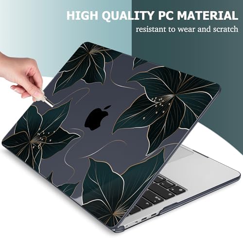 Mektron Designed for 2025/2024/2023 MacBook Air 15 INCH M4 A3241 /M3 A3114 /M2 A2941 Case, Printed Plastic Hard Shell Cover with 15.3" Liquid Retina Display Touch ID, Floral C218 - Image 4