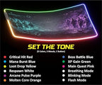 RGB Gaming Mouse Pad Large Extended Desk Mat 35.4x15.7in XXL XXXL Mousepad LED Light Up Keyboard Mat PC Gamer Desk Pad Gaming Accessories Extra Big Mouse Mat for Desk - Phantom Protocol - Image 2
