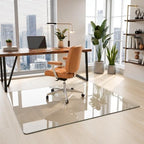45"x60" Tempered Glass Office Chair Mat for Carpet & Hardwood Floor - Image 2