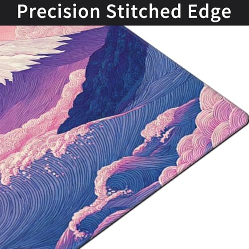 XXXL Extended Desk Mat 48"x24", Japanese Wave Aesthetic Gaming Mouse Pad - Image 6