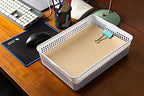 Aebeky A4 Size Plastic Paper Storage Trays,Desktop File Organizer Baskets,6-Packs (White) - Image 4