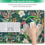 Desk Mat Floral, Large Gaming Mouse Pad with Wrist Rest, 4in1 XXL - Image 4
