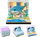 3D Shark Calendar 2027 Time Piece Memo Pad with LED Light by RWUJILONG
