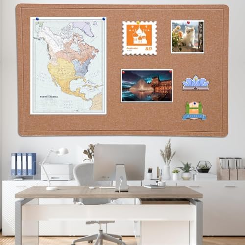 Extra Large Bulletin Board 96" x 48", Felt Pin Board, Ginger Yellow - Image 2