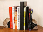 Agate Rock Bookend Heavy Duty Healing Crystal Stone Book Holders Decorative - Image 3
