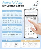NIIMBOT B1 2 Inch Portable Thermal Label Maker with Tape for Phone&PC, Blue - Image 3