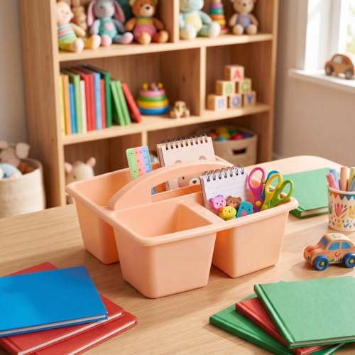 Kathfly 12 Pack Classroom Caddy Organizer with Handle Bulk, Mixed Color 1 - Image 4
