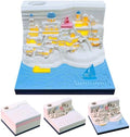 3D Calendar 2027 Memo Pad Tear Away Timepiece Calendar for Desktop Decor by Unknown