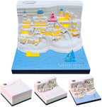 3D Calendar 2027 Memo Pad Tear Away Timepiece Calendar for Desktop Decor by Unknown