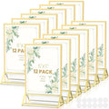 Gold Frames 5X7 Acrylic Sign Holder Double-Sided Picture Frames by AcrylicSignHolderMahjongRacks%EF%BC%8CMahjongBags