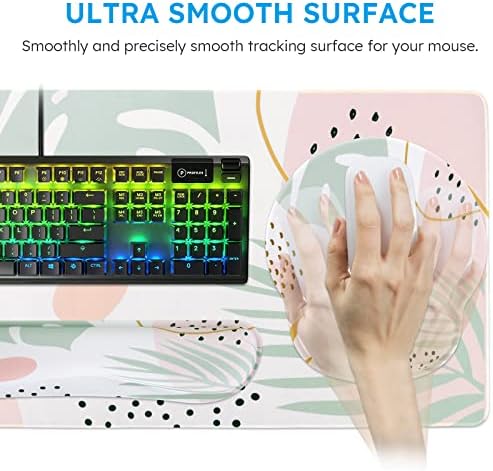 iCasso Mouse Pad for Workspace, Morandi 35.4"x15.7" Desk Protector - Image 4