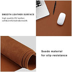 ZORESYN PU Leather Desk Pad 63.0"x15.8", Light Brown - Image 5