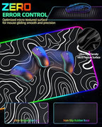 Wireless Charging Mouse Pad, RGB Gaming Mousepad, 31.5"x15.7" in - Image 6