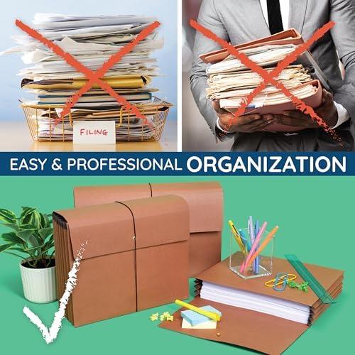 Blue Summit Supplies 10 Expanding Accordion File Wallets, Legal Size - Image 6