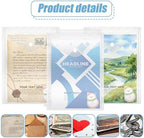100 Pcs Small Plastic Envelopes with Snap Closure, Reusable Stamp and Die Storage Pockets, Waterproof Clear Envelope Pouch as Sticker Organizer, Receipt Holder, Photo Storage Folders (5x7 Inch) - Image 5