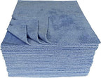 CleanAide Microfiber Cleaning Cloths, All-Purpose Reusable Lint-Free and Absorbent Towels for Kitchen, Home, Car Use, 350GSM, 12 x 12 in. Blue, 50-Pack - Image 2
