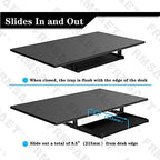 FRMSAET Office Product 20/24/30 inch Keyboard Drawer Tray(20 in, Black) - Image 3