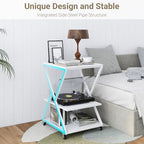 Natwind 3 Tier Large Printer Table, 19.7"x19.7", Height Adjustable,White - Image 5