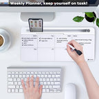 Varhomax Glass Weekly Dry Erase Desk White Board - Image 2