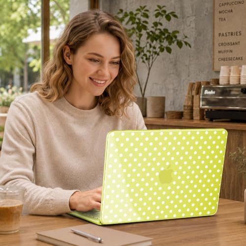 May Chen Compatible with MacBook Neo 13 inch Case 2026 Model A3404, Plastic Hard Shell,Keyboard Cover,Screen Protector,Dust Plug, for MacBook Neo 13" with A18 Pro Chip, Citrus Polka dot - Image 6