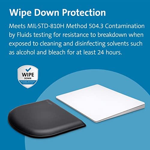 Kensington ErgoSoft Wrist Rest, Black (K52803WW), Memory Foam, Rubber, for Slim Mouse (Pack of 2) - Image 4