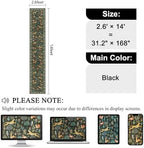 DUKINO 2.6x14 Runner Rug for Hallway, Washable Animal Rug Non Slip, Black - Image 2