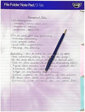 Find It File Folder Notepad, 72-Ct 3rd-Cut Tab Organizer Folders, Tie-Dye by Find+It%C2%AE