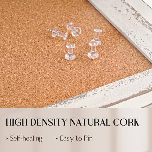 Large Cork Board Bulletin Board, 48"x36" Corkboard for Wall - Image 4