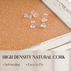 Cork Board Bulletin Board, 30"x20" Corkboard for Wall - Image 3