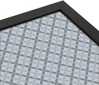 PinPix 24x16 inch Cork Bulletin Board. This Decorative Framed Pin Board Comes with Diamond Pattern in Shades of Blue Design and Satin Black. Ideal for Home, Office Decor or School (PinPix-222) - Image 4
