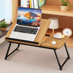 Laptop Bed Desk, 5-Angle Adjustable Bed Laptop Table with Cup Holder by Unknown