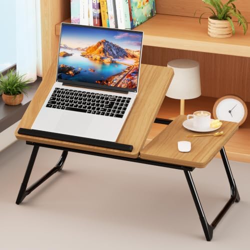 Laptop Bed Desk, 5-Angle Adjustable Bed Laptop Table with Cup Holder by Unknown