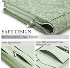 Leathario Portfolio Binder, Padfolio Organizer, 3 Ring Binder with Zipper - Image 5